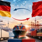 Exporte legen zu, Importe aus China treiben Saldo auseinander
